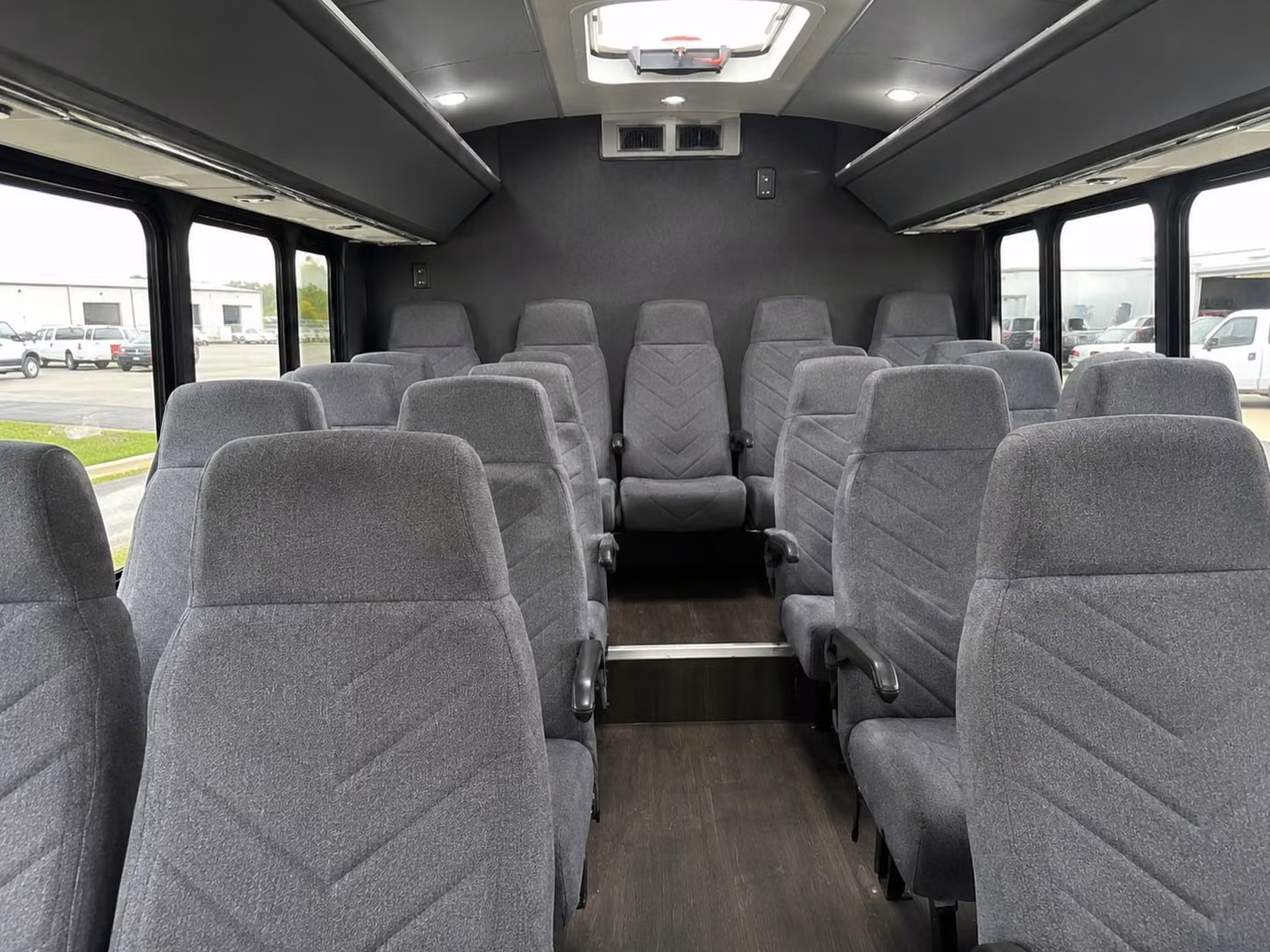 15 passenger minibus interior