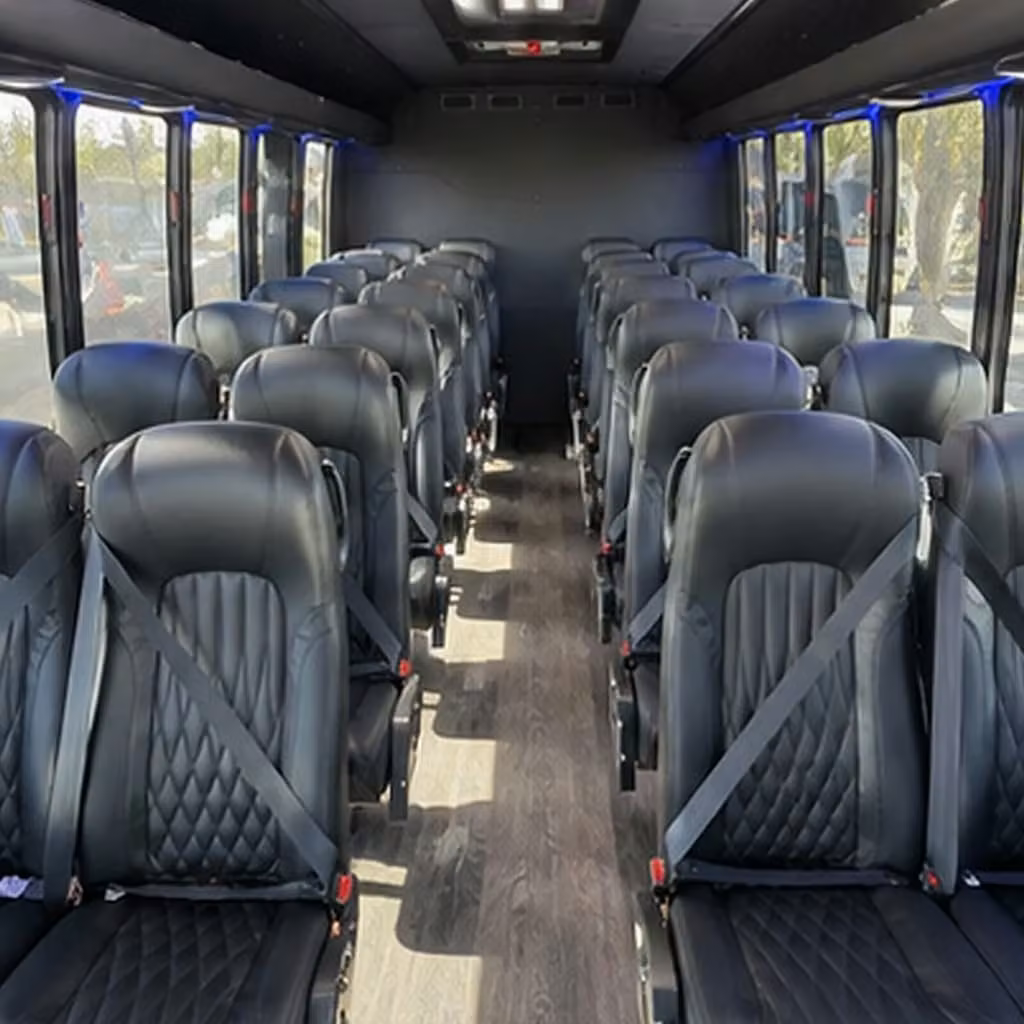 28 passenger minibus interior