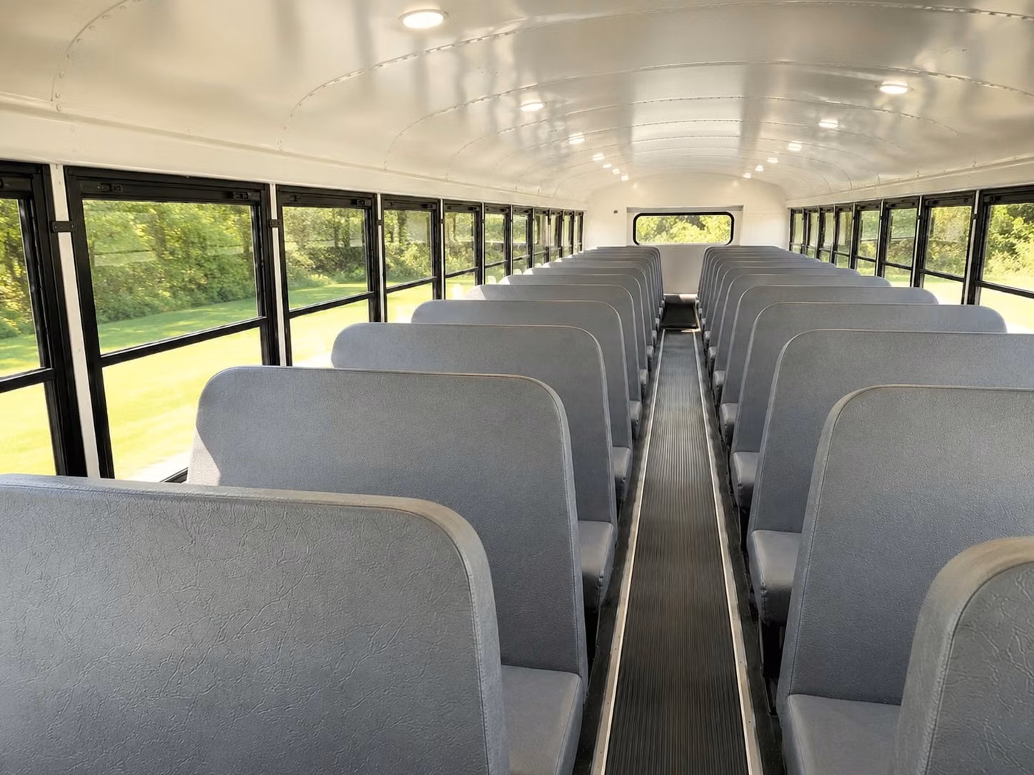 school bus inside