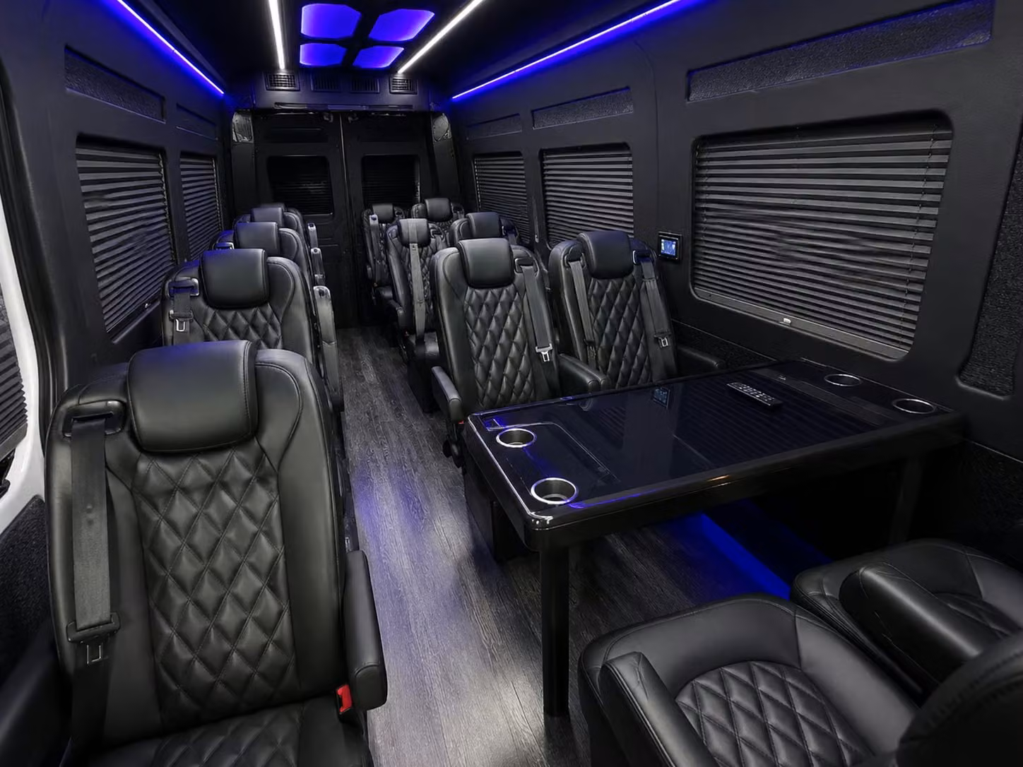 sprinter van with driver inside